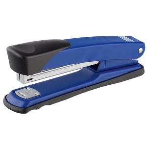Степлер металлический BUROMAX, 30 листов, (скобы №24; 26), синий