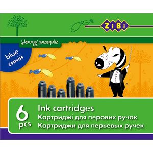 Капсули з чорнилами, синій. 6 шт. в упаковці