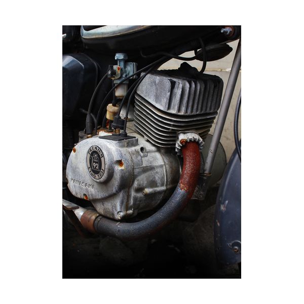 Постер А2 "Старый мотоцикл"