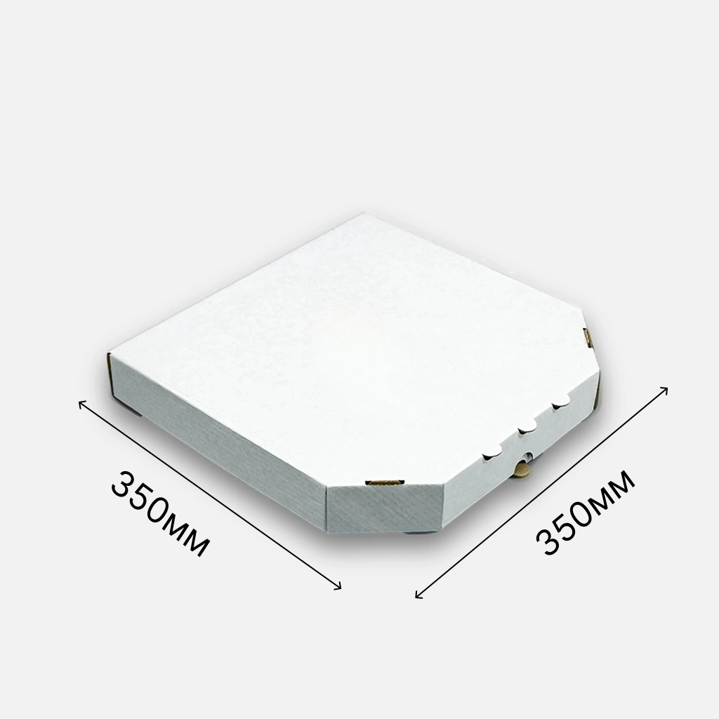 Коробка для піци біла 350х350х40 см (50ш)