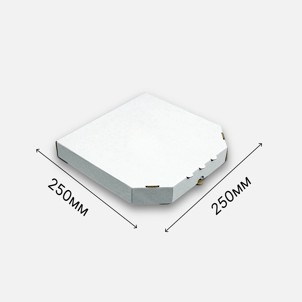 Коробка для піци біла 250х250х30 см (50ш)