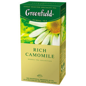 Чай травяной RICH CAMOMILE 1,5гх25шт., "Greenfield" , пакет