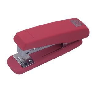 Степлер пластиковый "RUBBER TOUCH" BUROMAX, 20 листов, (скобы №24; 26), розовый