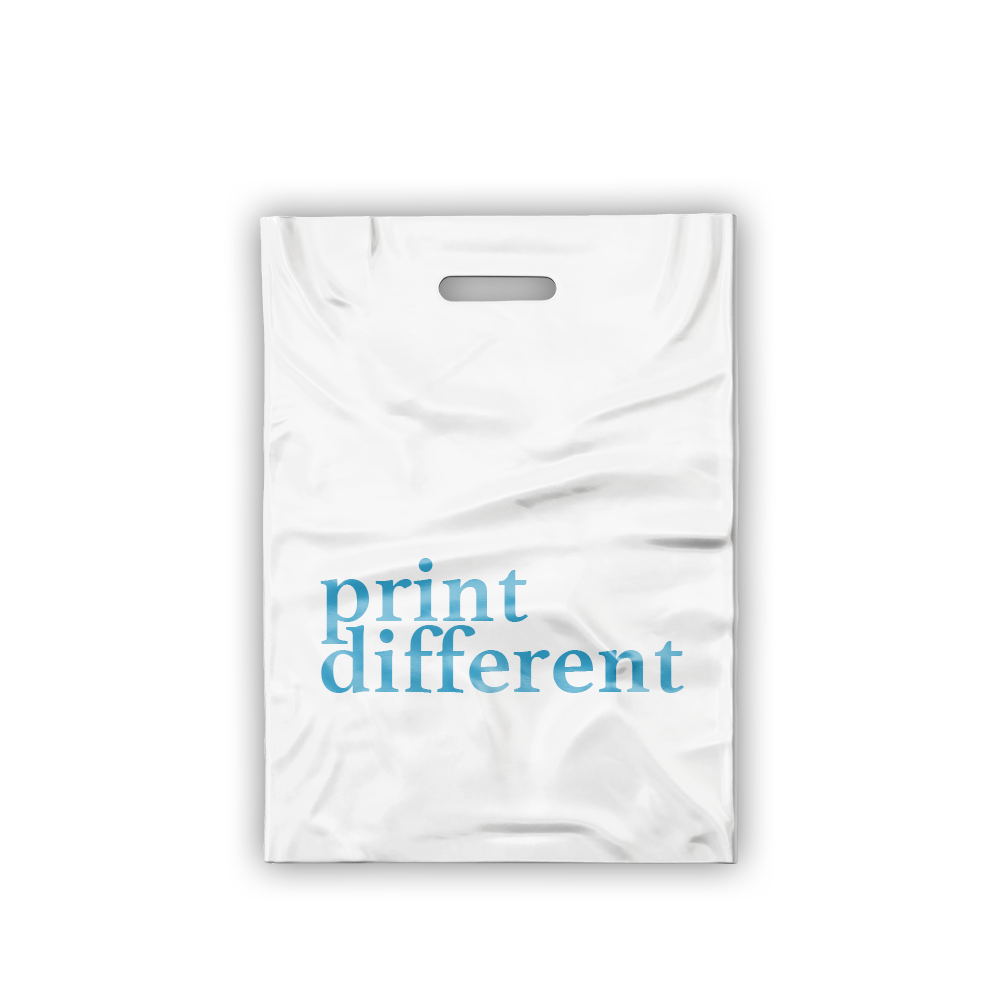 Пакет "Банан" 30х40см, белый, 50мкм, глянец