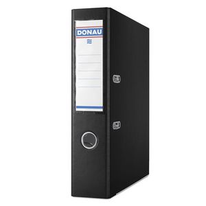 Регистратор "PREMIUM" DONAU, А4, ширина торца 70 мм, черный