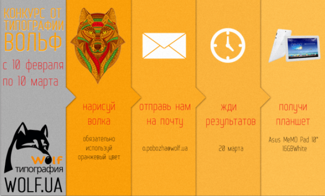 ДРУКАРНЯ ВОЛЬФ ЗАПУСТИЛА ХУДОЖНІЙ КОНКУРС!