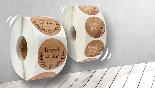 Новинка! Рулонная этикетка на крафтовой бумаге