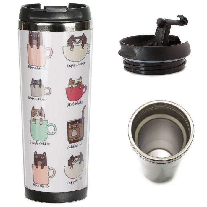 Термокружка ZIZ Кошачий кофе (21096)