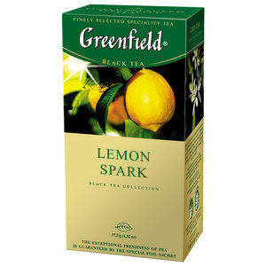Чай чорний LEMON SPARK 1,5гх25шт., "Greenfield" , пакет