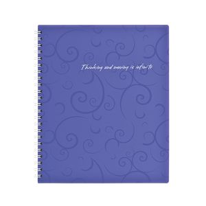 Тетрадь на пружине BAROCCO, В5, 80 листов, клетка, фиолетовый